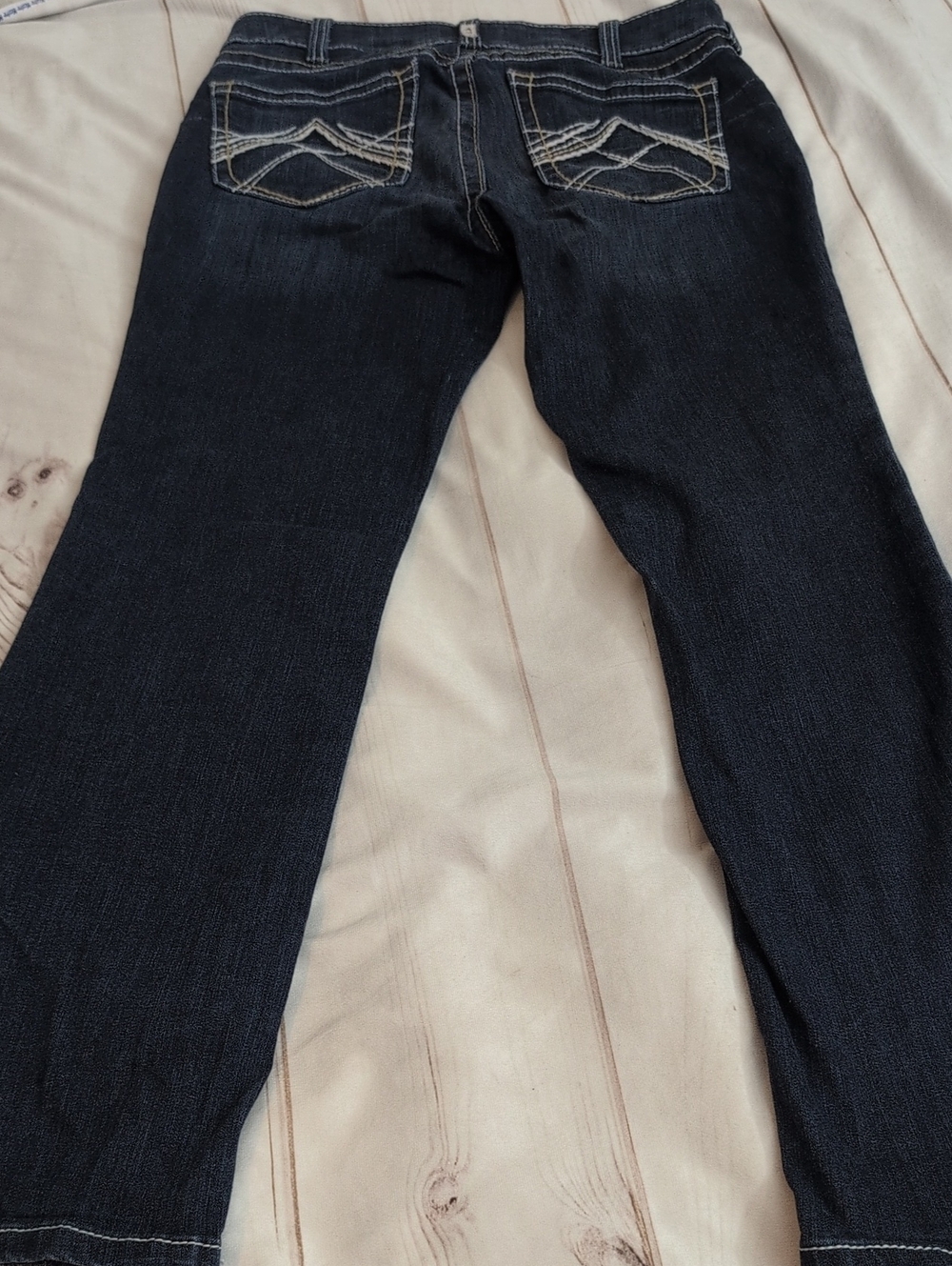 Ariat R.E.A.L. Women’s 31R Mid Rise Whipstitch Bootcut Stretch Jeans Dark Wash - Picture 8 of 8